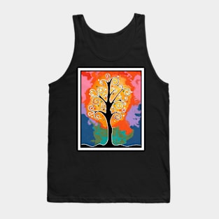 Spiral Whimsical Tree Tank Top